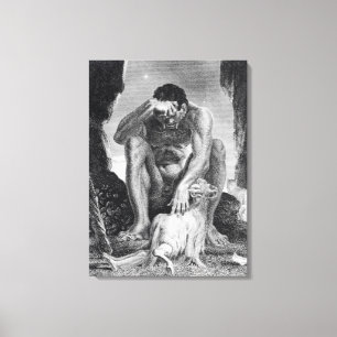 Lienzo Ulises que escapa de Polyphemus los Cyclops