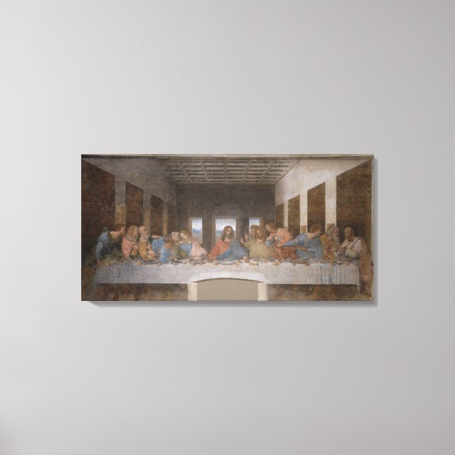 Lienzo Última cena Da Vinci del personalizado 32x16 (Anverso)