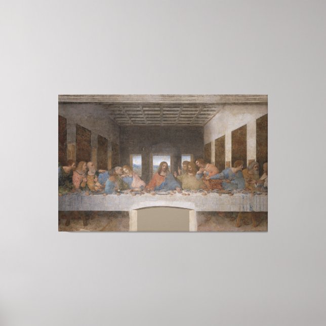 Lienzo Última cena / Última Cena por Leonardo da Vinci (Anverso)