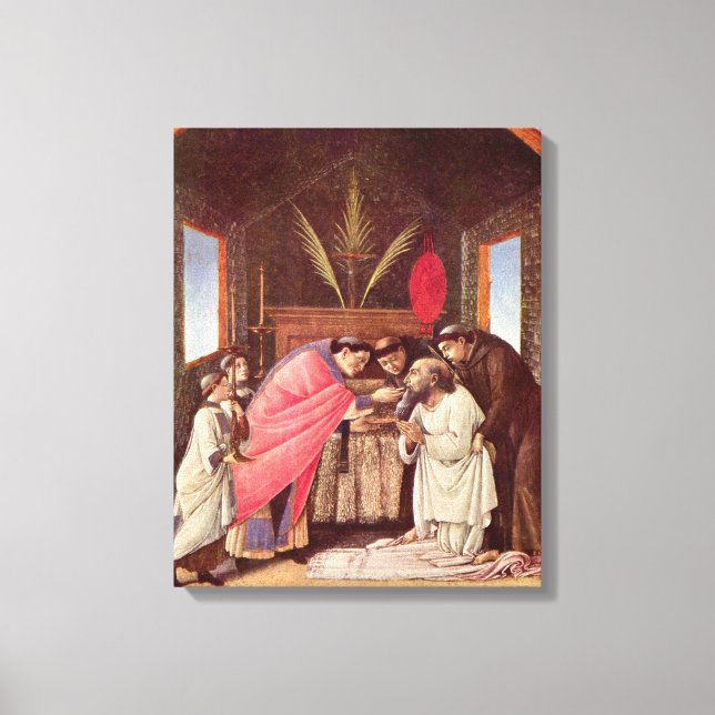 Lienzo Última Comunión de San Jerónimo - Botticelli (Anverso)