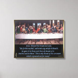 Lienzo Última pintura de lona de cena de Jesús