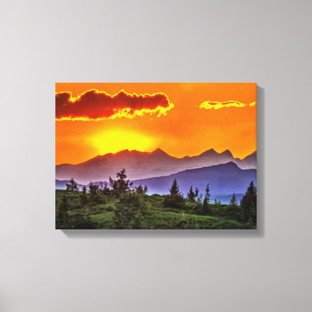 Lienzo Último atardecer (Anverso)