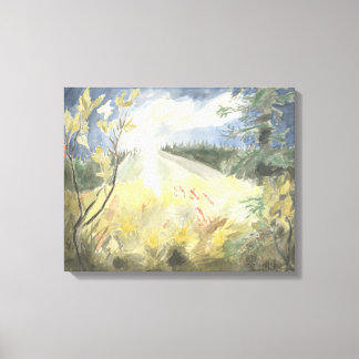 Lienzo Último del Sol Ártico: tela estirada