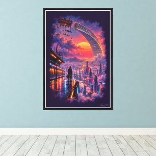 Lienzo Último tren a Aurelion