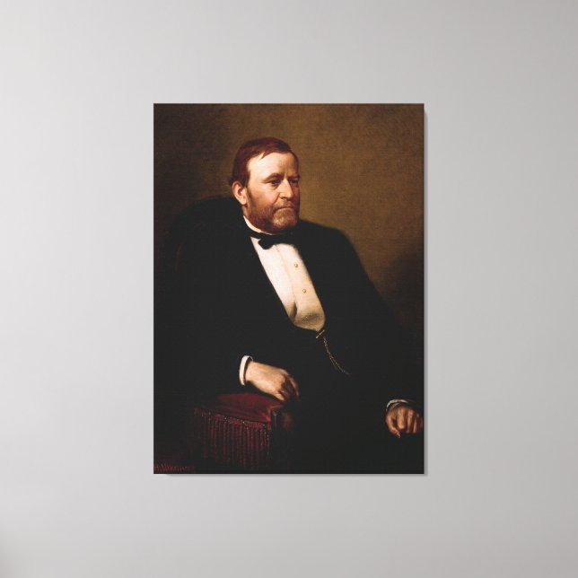 Lienzo ULYSSES S. GRANT Portrait de Henry Ulke Print (Anverso)