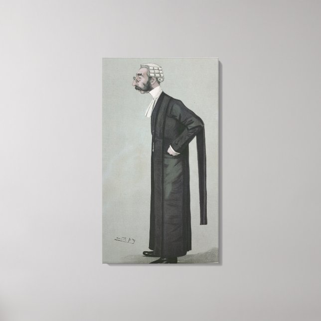 Lienzo Un abogado deportivo de Vanity Fair (Anverso)