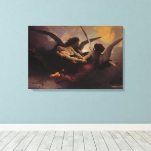 Lienzo Un alma llevada al cielo por Bouguereau