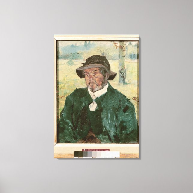 Lienzo Un anciano, Celeyran, 1882 (Anverso)