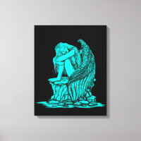 Un ángel dormido en la piedra