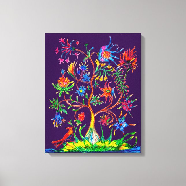 Lienzo Un árbol de la vida (Anverso)