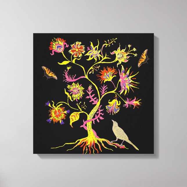 Lienzo Un árbol mágico de la vida (Anverso)