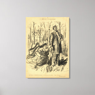 Lienzo Un asalto en la modestia o Sr. Chamberlain's