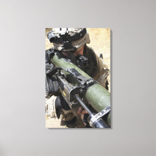 Lienzo Un assaultman