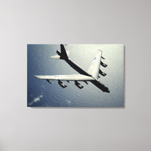 Lienzo Un B-52 Stratofortress en vuelo