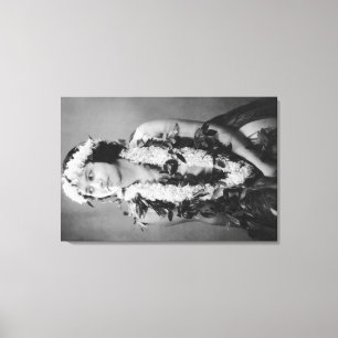 Lienzo Un bailarín hawaiano PhotographHawaii de Hula