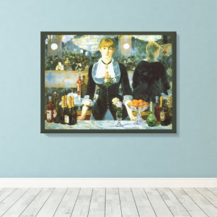 Lienzo Un bar en el Folies Bergere de Edouard Manet