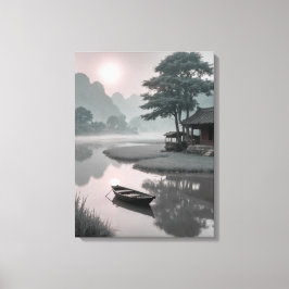 Lienzo un barco en el agua