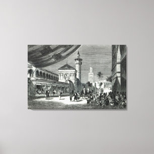 Lienzo Un bazar en Túnez