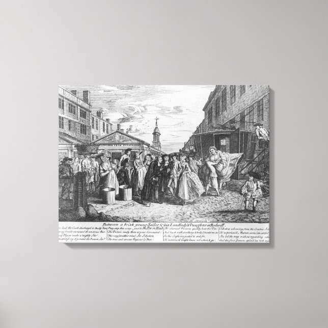 Lienzo Un Boda de la flota, 1747 (Anverso)