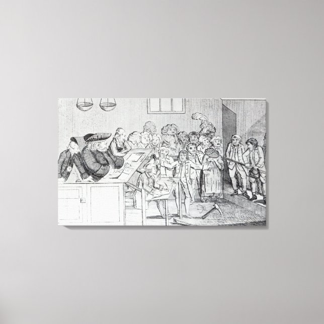 Lienzo Un bono y un juicio (Anverso)