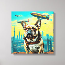 LIENZO UN BULLDOG MAÑANA-FRANCÉS DISTANTE