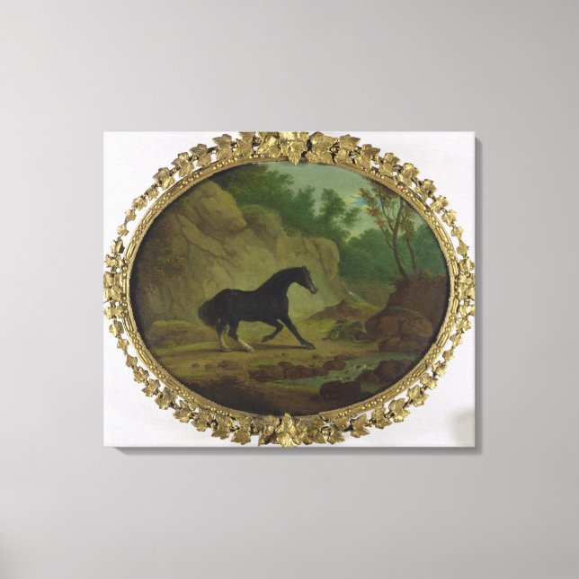 Lienzo Un caballo asustado por una serpiente, 1792 (aceit (Anverso)