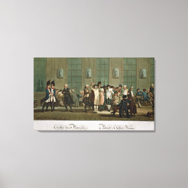 Lienzo Un café patriota (Anverso)