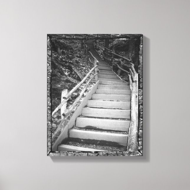 Lienzo Un camino oscuro (Anverso)