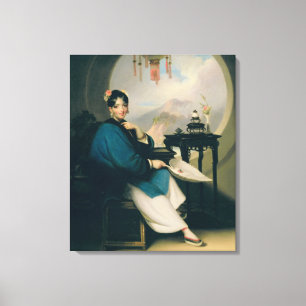 Lienzo Un chica de geisha