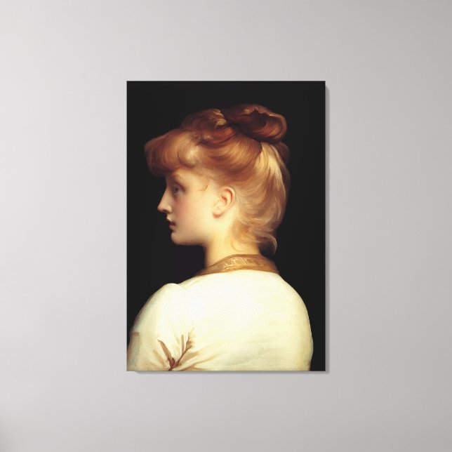 Lienzo Un Chica de Lord Frederic Leighton (Anverso)