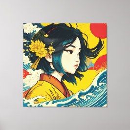 Lienzo Un Chica vietnamita en pleno auge