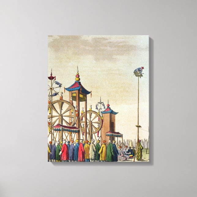 Lienzo Un circo chino, ilustracion de 'Le Costume An (Anverso)