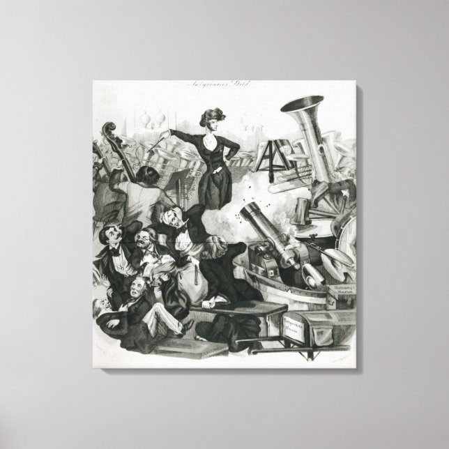 Lienzo Un concierto de Héctor Berlioz (Anverso)