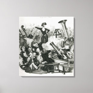 Lienzo Un concierto de Héctor Berlioz