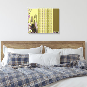 Lienzo Un conjunto de cuatro variados motivos florales co