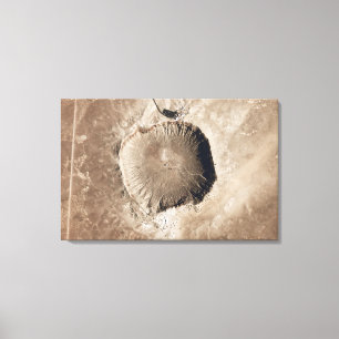 Lienzo Un cráter del impacto del meteorito
