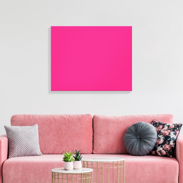 Lienzo Un cuadrado rosa con un borde blanco, creando un s (Insitu (Sala de estar))