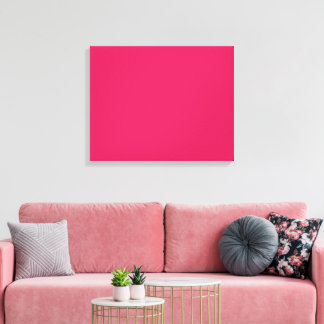 Lienzo Un cuadrado rosa con un borde blanco nítido, prese