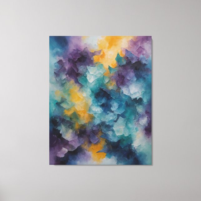 Lienzo un cuadro de flores coloridas (Anverso)