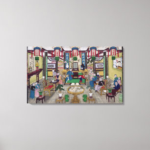 Lienzo Un cuarto en la casa de Sr. Kong, comerciante de