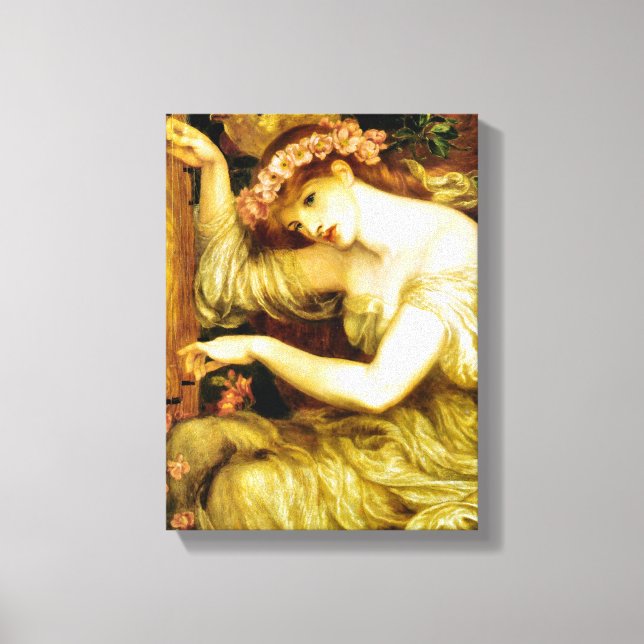 Lienzo Un derrame de mar antes de Raphaelite 1877 (Anverso)