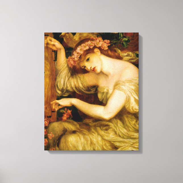 Lienzo Un derrame de mar (por Dante Gabriel Rossetti) (Anverso)