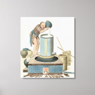 Lienzo Un destilador, platea 24 "del traje de China",