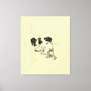 Lienzo Un Día Del Perro Pl 03 (1902) Cecil Charles Tapest