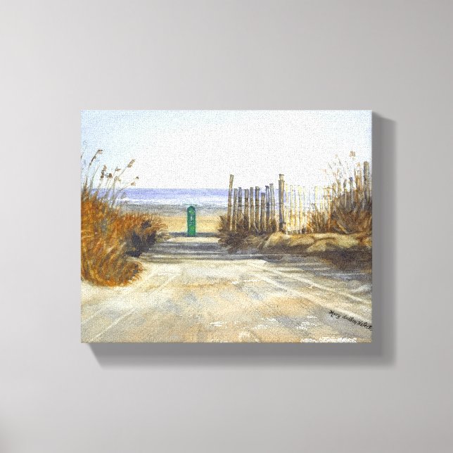 Lienzo Un día en la playa (Anverso)
