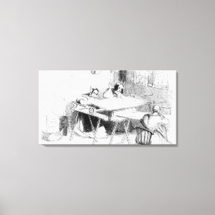 Lienzo Un día en los fabricantes del cordón de Nottingham