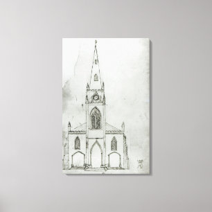 Lienzo Un diseño para una iglesia, 1821