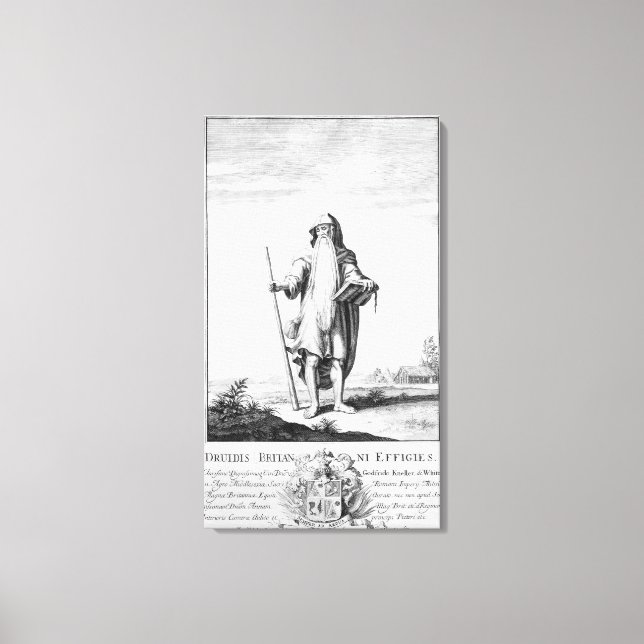 Lienzo Un druida (Anverso)