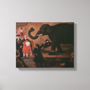 Lienzo Un elefante mostrado en Venecia (aceite en lona)