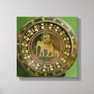 Lienzo Un elefante usado en guerra contra